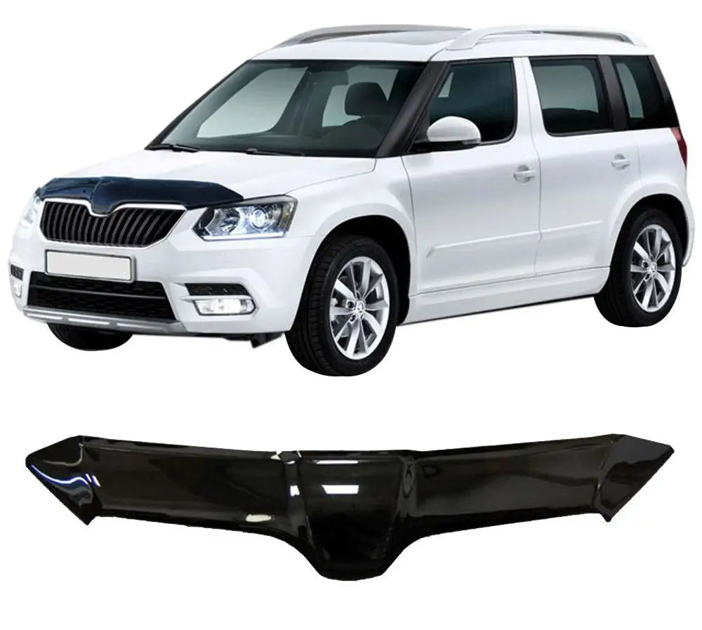 Scoutt panserbeskytter i akryl til Skoda Yeti (2013-2017 facelift) med enkel montering og steinsprutbeskyttelse