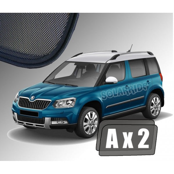 Sr solskjerm i akryl roykfarget til Skoda Yeti 2009-2017 vindavviser og regnbeskyttelse