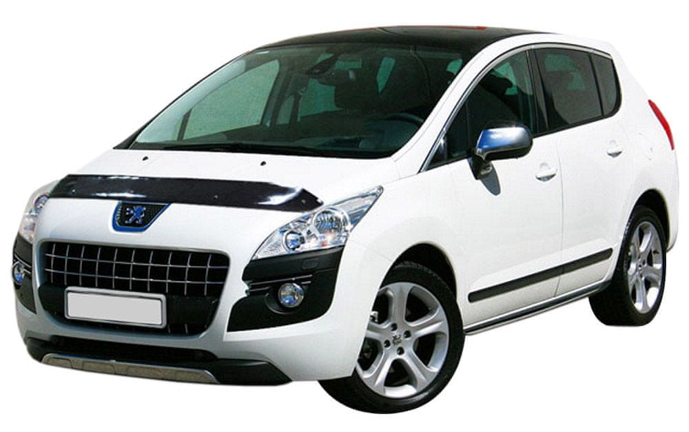 Scoutt panserbeskytter i akryl til Peugeot 3008 I (2009-2012), sort gloss, steinsprutbeskyttelse