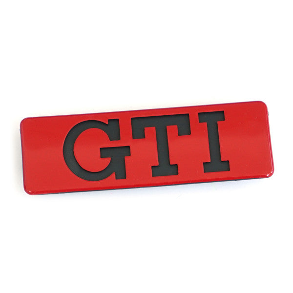 Emblem Vw Golf 2 GTI / Tornado Red Satin Black - sett forfra