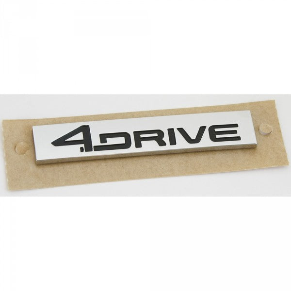 Emblem/logo til Seat 4Drive Chrome / Black i krom og svart med perfekt passform og enkel montering på bakluke