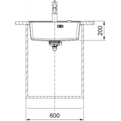 Måltegning Franke Maris – mål 560x510 mm