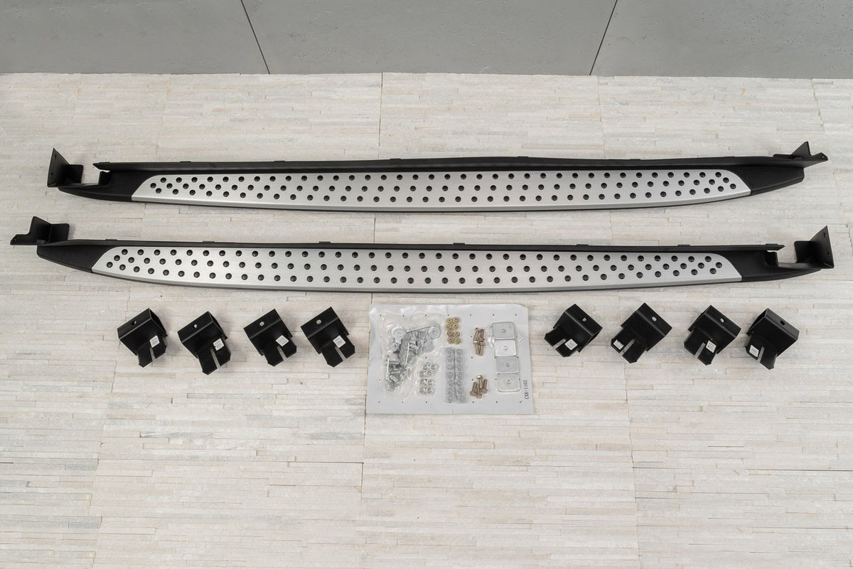 Stigtrinn Ventshield til Kia Sorento 2014-2020 i aluminium og ABS for enkel montering