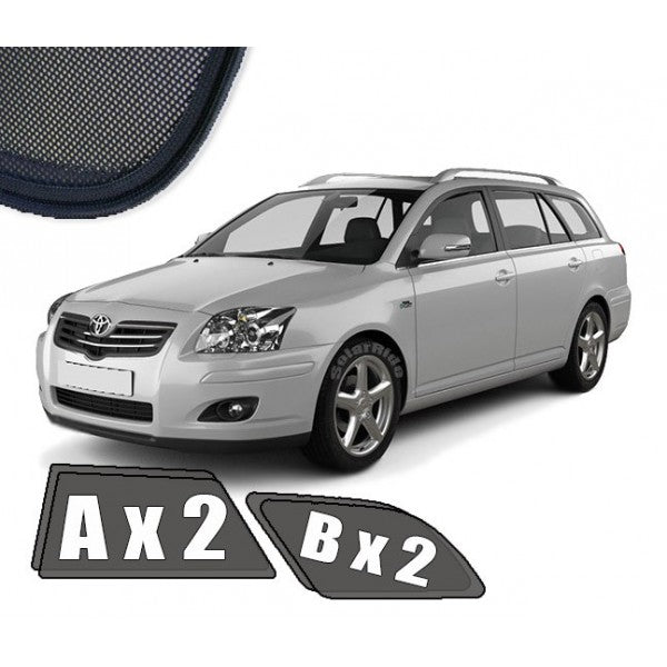 Sr solskjerm i akryl til Toyota Avensis STV (T25) II, vindavviser og regnbeskyttelse