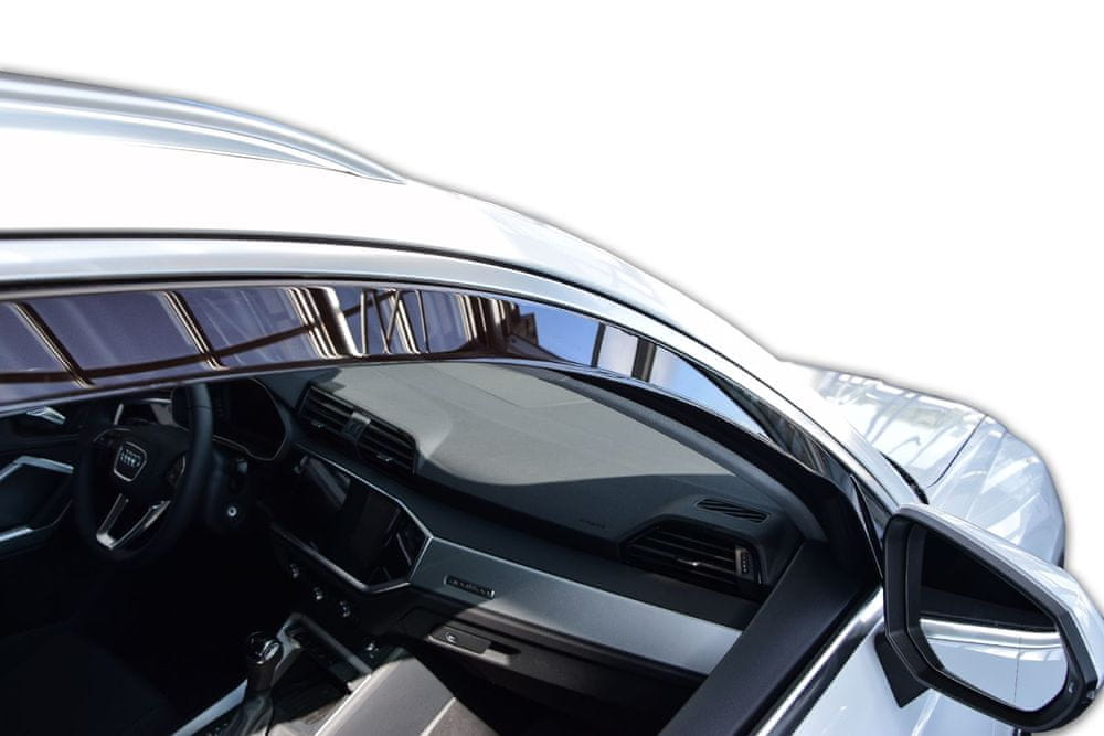 Heko vindavviser til Audi Q3 / RS Q3 F3 – sort transparent plexi