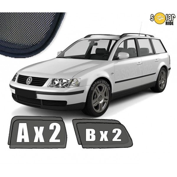 Sr solskjerm i akryl til Vw Passat B5 STV, vindavviser og regnbeskyttelse
