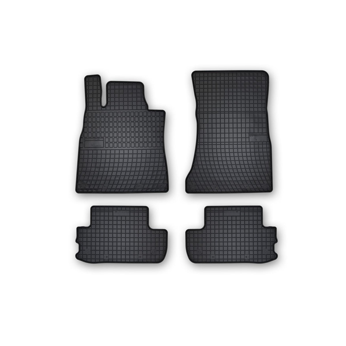 Frogum gummimatter til Mercedes S (W222) Coupe (2013-2020) – svart/anthracite, 4-delers sett med 1 cm sidekant