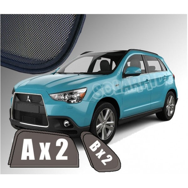 Sr solskjerm i akryl til Mitsubishi ASX I, vindavviser og regnbeskyttelse