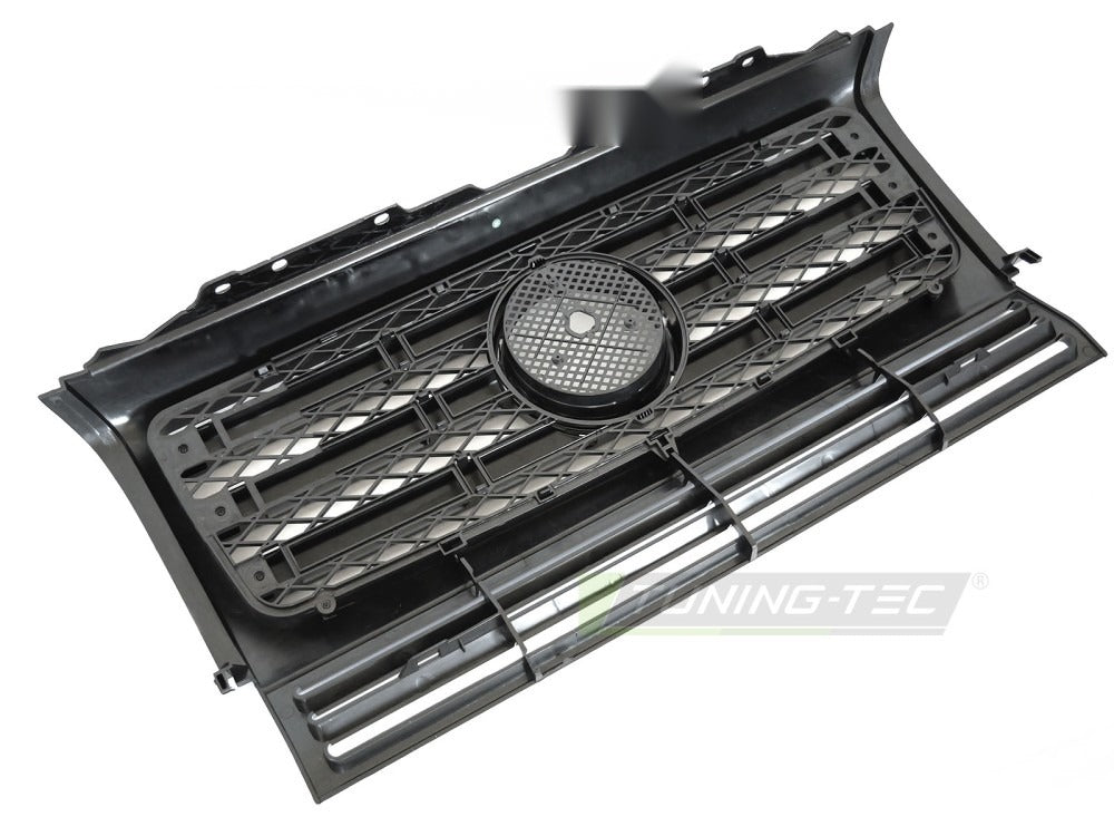 Grill Mercedes G-Klasse W463 90-12 sort med festedetaljer.