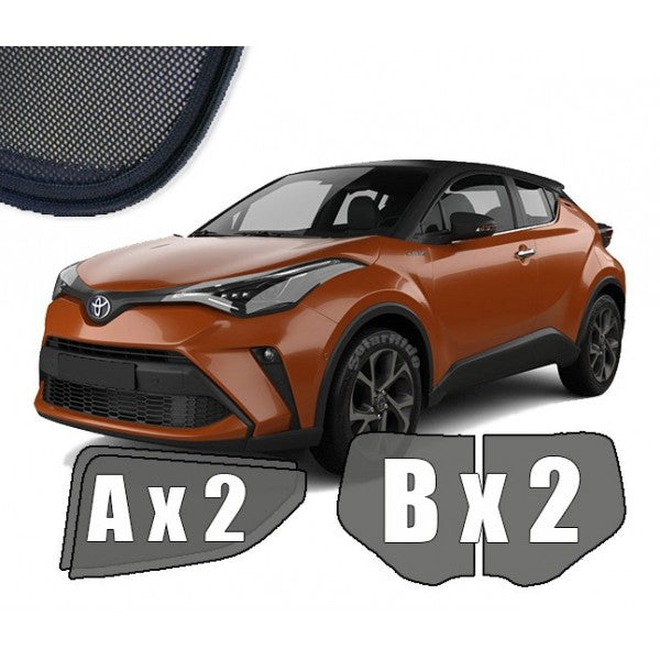 Sr solskjerm i akryl til Toyota C-HR I, vindavviser og regnbeskyttelse