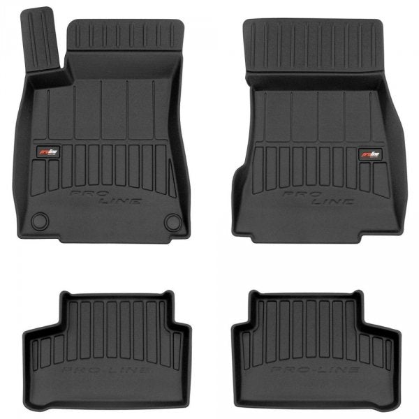 Frogum 3D Premium gulvmatter til Mercedes CLA / B-Klasse W247 / GLA H247 (2019–) – svart TPE med 60 mm sidekant