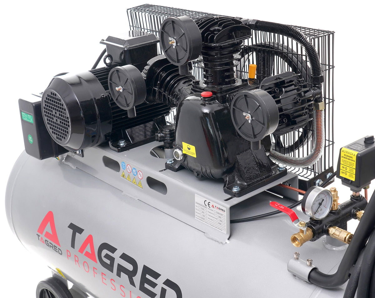 Kompressor Tagred TA309 sikkerhetspanel med elektrisk tilkobling 400V trefase