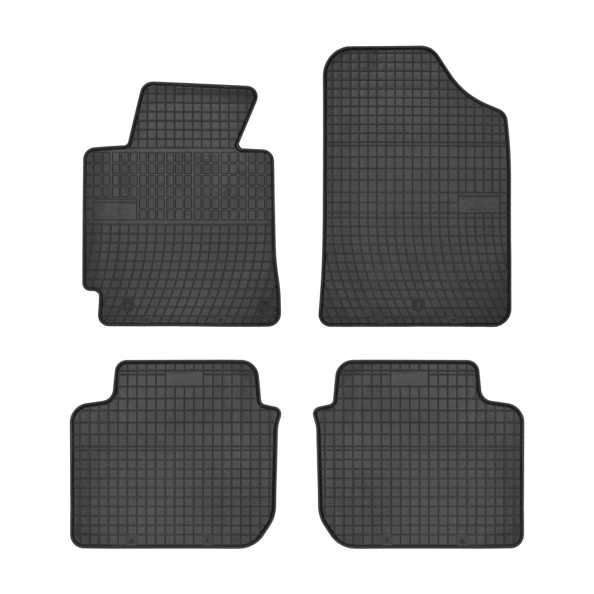 Frogum gummimatter til Hyundai Elantra V (2010-) – svart sjakkmønster, 1 cm sidekant, sett á 4 stk.