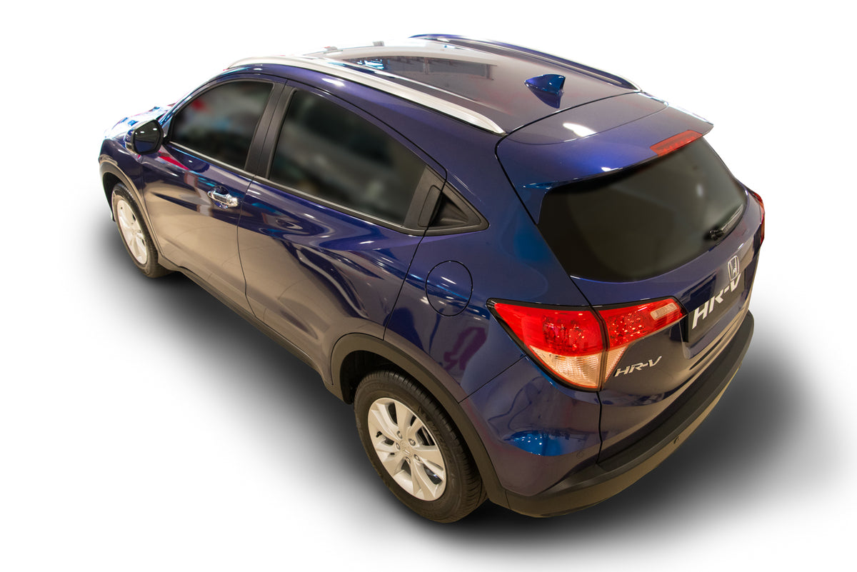 Takrails fra Ventshield til Honda HR-V 2015-2021 i aluminium og ABS, enkel montering og TÜV-godkjent