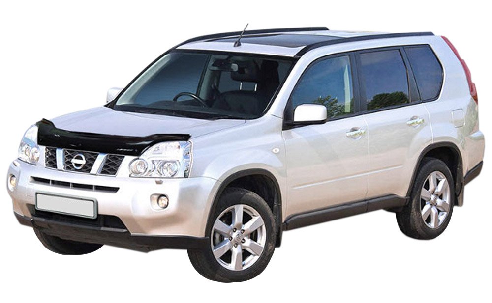 Scoutt panserbeskytter i akryl til Nissan Trail II (T32( X) facelift 2011-2013, svart blank - effektiv steinsprutbeskyttelse