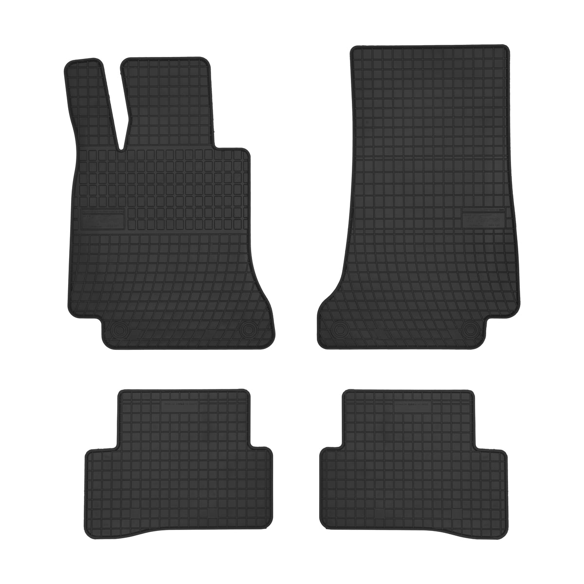 Frogum gummimatter til Mercedes C-Klasse W205 2014–2021 – svart, 4 stk, vanntett med 1 cm sidekant