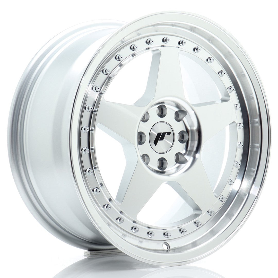 Felg JR Wheels JR6 17x8" Silver – sett forfra
