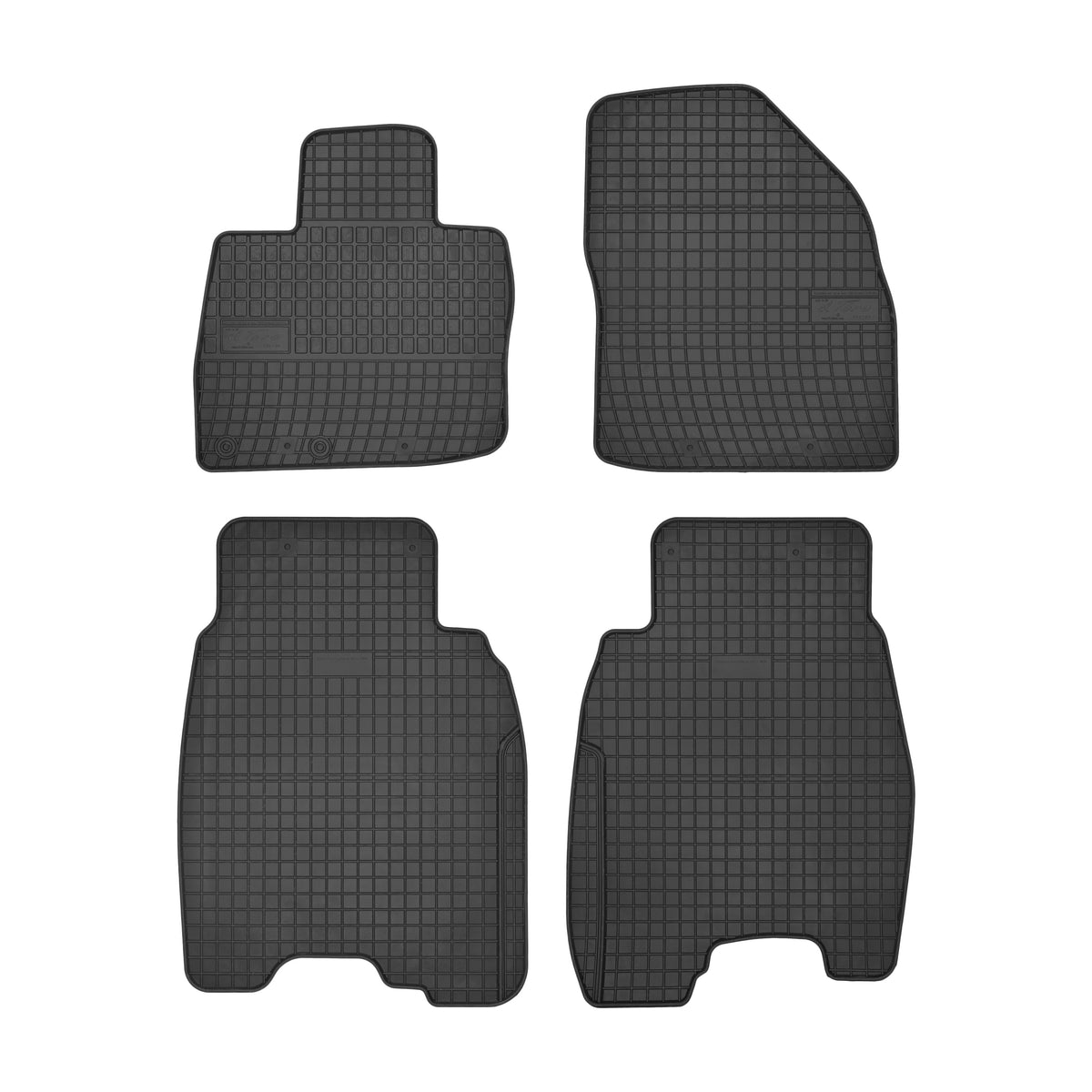 Frogum gummimatter til Honda Civic VIII 3/5d hatchback (2006-2011) – svart, sett med 4 stk, sidekant 1 cm