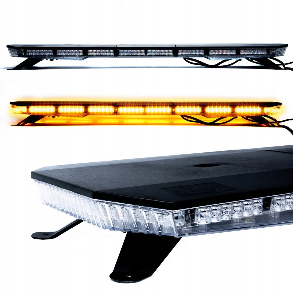 Advarselslys Led Gyrofar Til Tak 120cm Styrke 456w 51 Moduser - 1