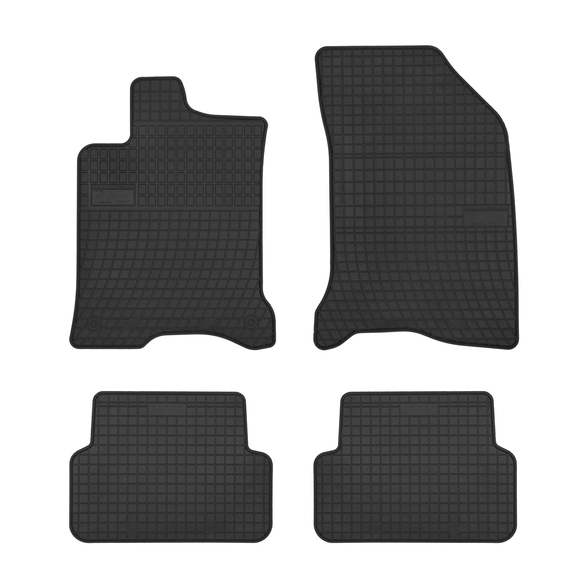 Frogum gummimatter til Renault Laguna II (2001-2007) – svart, 4-delers sett med 1 cm sidekant