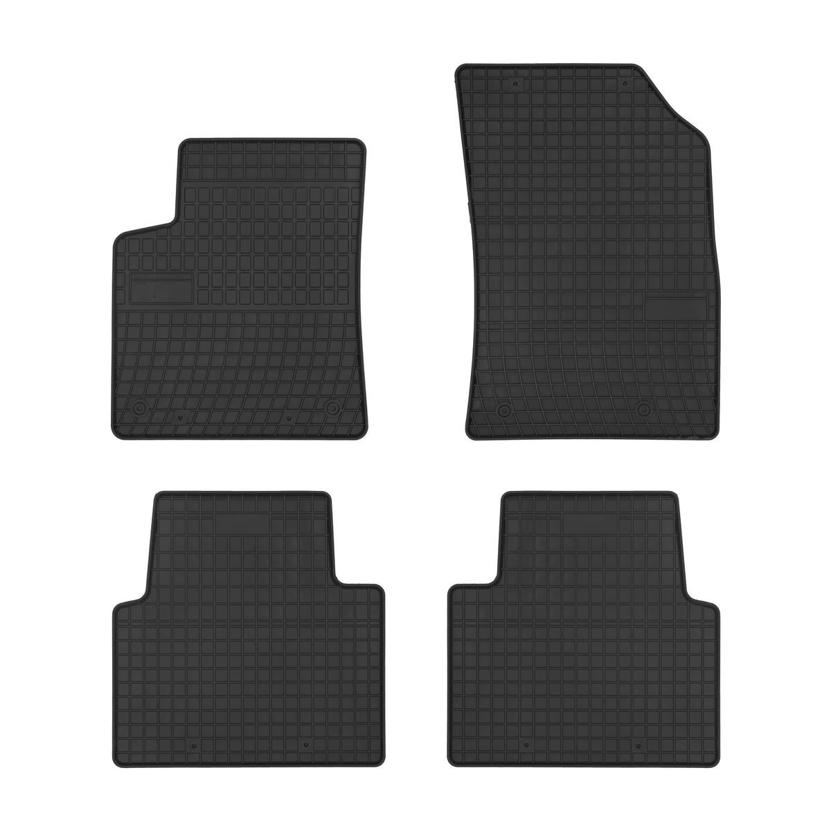 Frogum gummimatter til Opel Crossland (2017-) – svart-anthracite, sett med 4, 1 cm sidekant