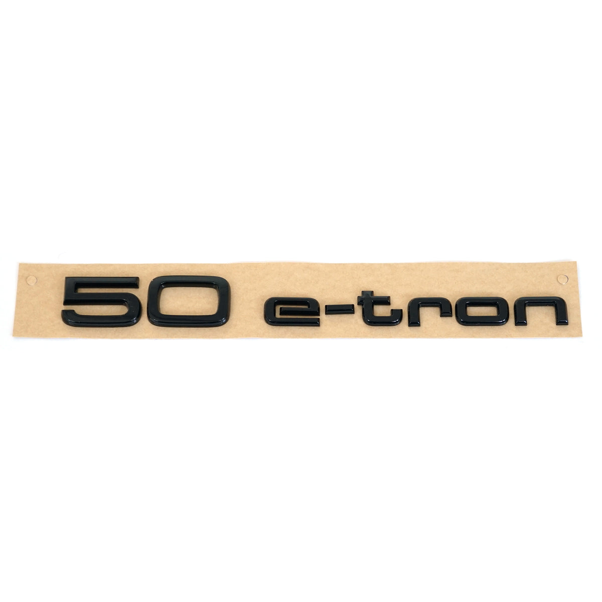 Emblem Audi 50 e-tron Black Glossy Bakluke - sett bakfra