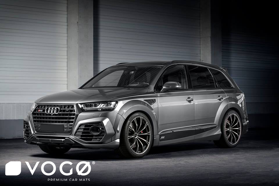 Vogo gulvmatter til Audi Q7 4M / SQ7 4M – Luktfri og med hevede kanter