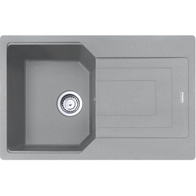 Franke Urban UBG 611-78 kjøkkenvask i granitt, steingrå, 780x500 mm med avrenningsfelt