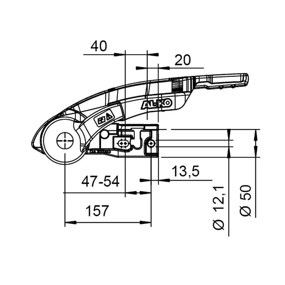 Al-ko Aks 3004 Kulefeste Med 3000 Kg Stabilisator - 2