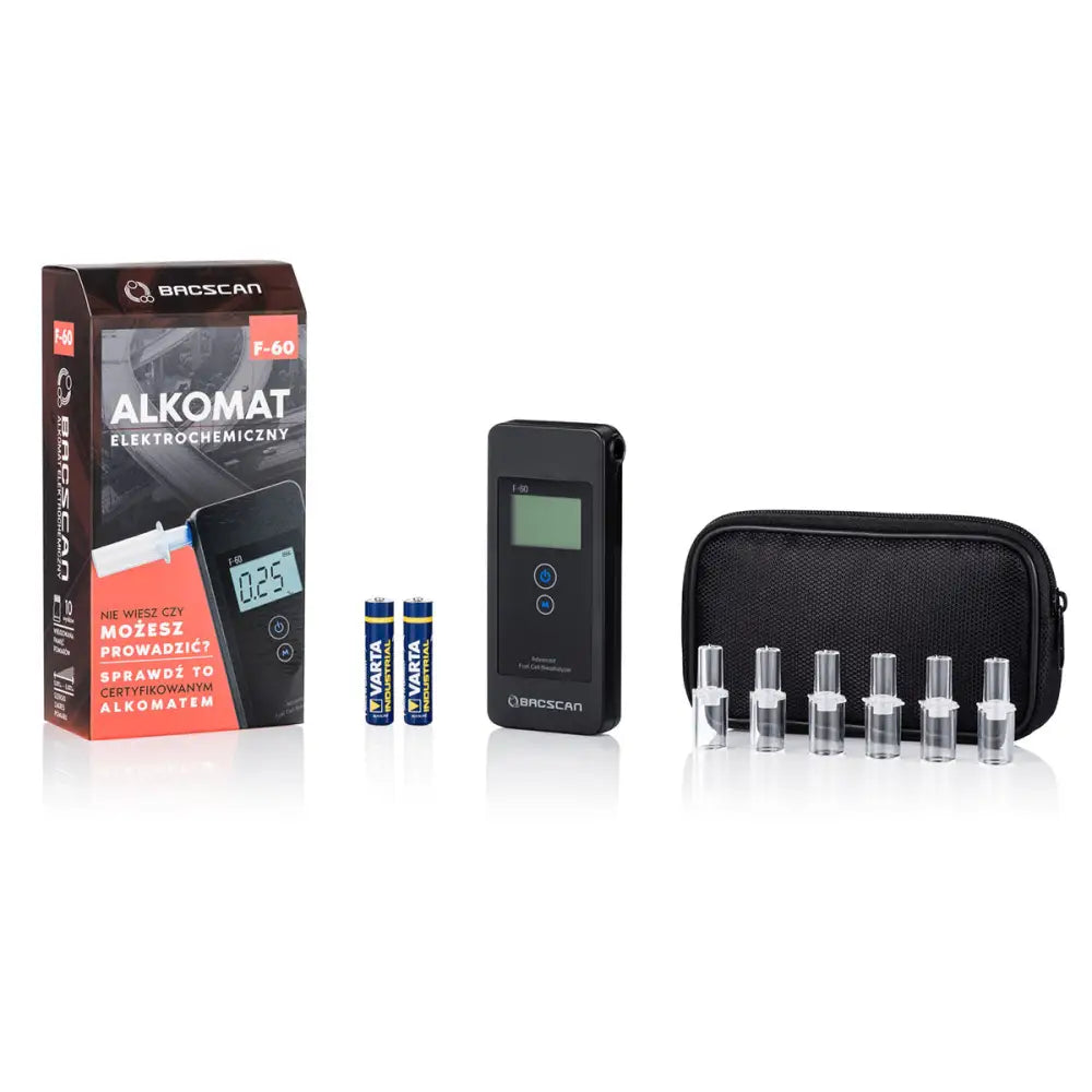 Alkometer Bacscan F60 + Kalibreringer + Etui Bacscan F- - 1