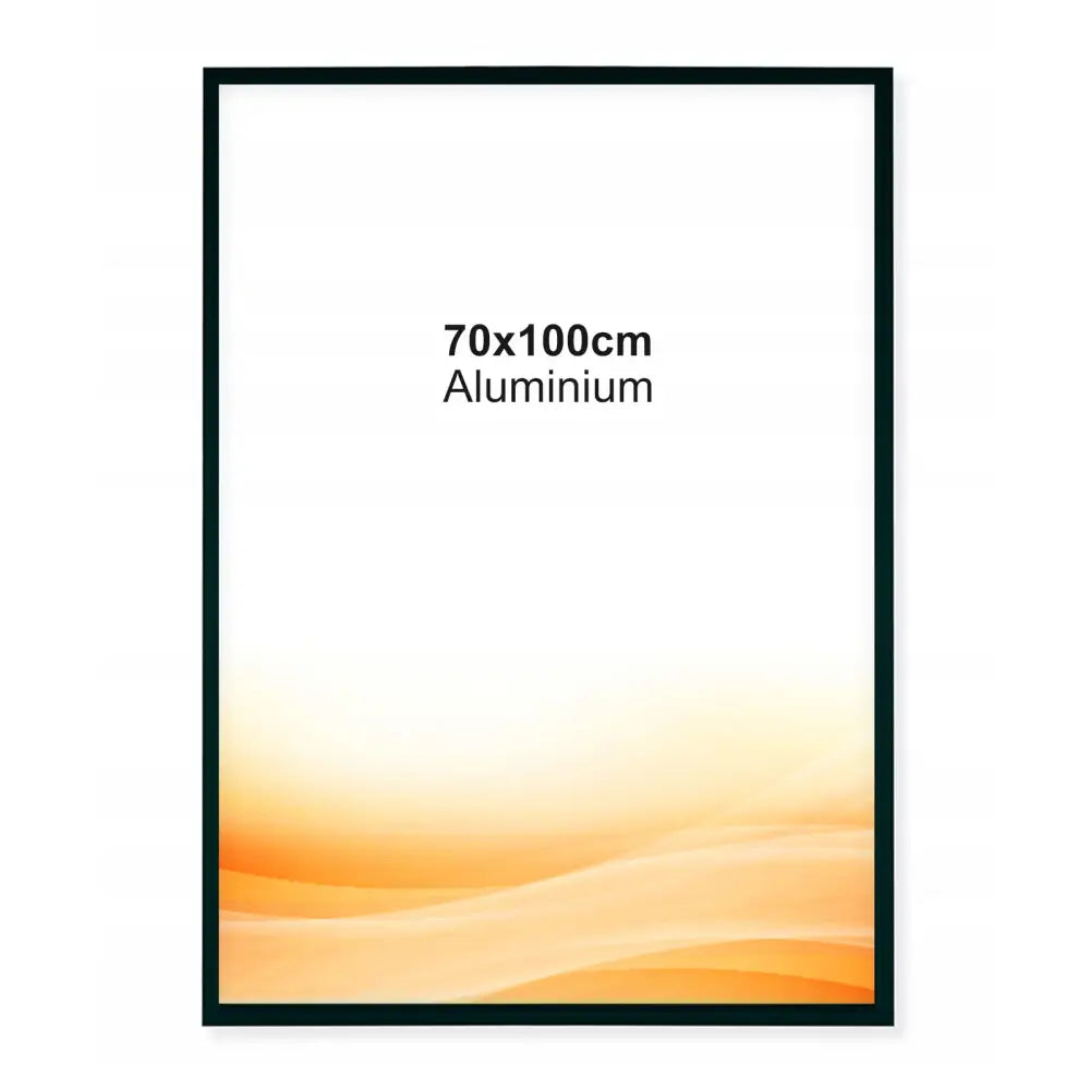 Aluminiumsramme For Bilder 70x100 Cm B1 Svart Bilde Ramme 100x70 Plexiglass - 1