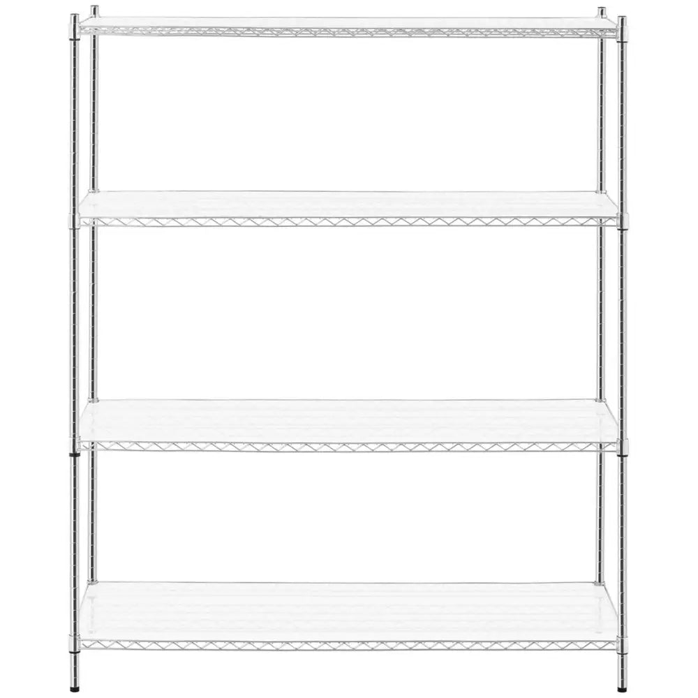 Åpen Metallhylle Med 4 Hyller + 4 Matter Til 1000 Kg 150x60x180 Cm - 5