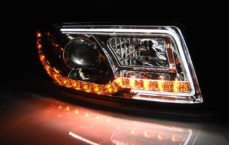 Frontlykter Audi A4 10.00-10.04 Led P21W Tube Lights Chrome | Nomax.no🥇_2