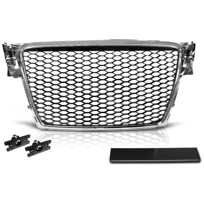 Grill Audi A4 B8 08-11 RS-Style Chrome | Nomax.no🥇_1