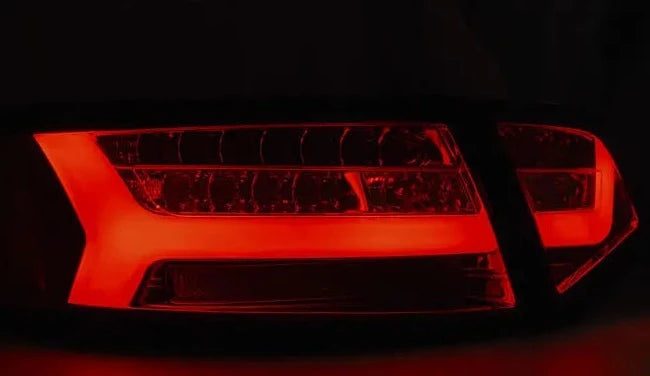 Baklykter Audi A6 08-11 Sedan Red White Led Bar SEQ | Nomax.no🥇_3