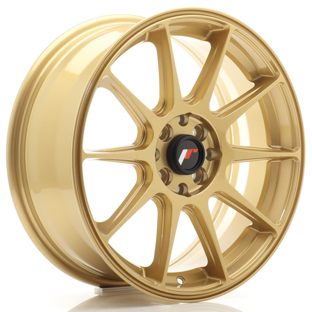 Felg JR Wheels JR11 17x7" Gold – sett forfra