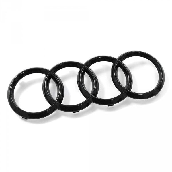 Emblem/logo til Audi Q3 / Audi e-tron Black Glossy i svart blank utførelse med perfekt passform