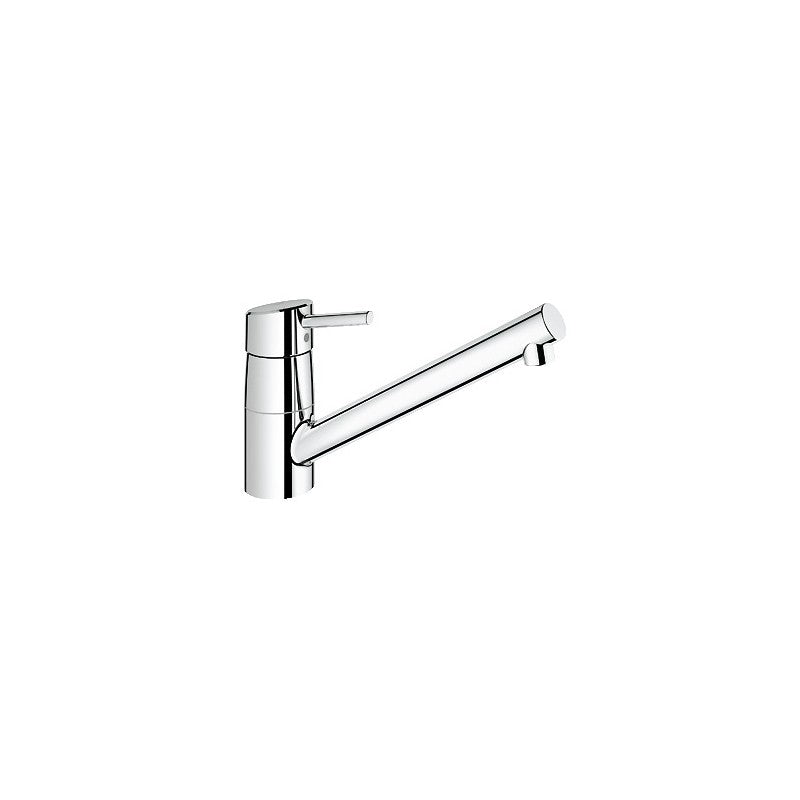 Grohe Concetto kjøkkenbatteri i krom med svingbar tut sett forfra – 32659001