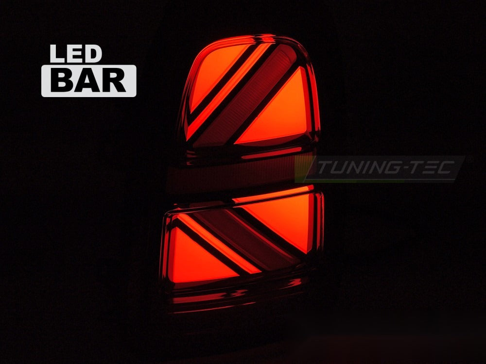 Detaljbilde av baklykter Mini Cooper F60 Countryman 16-20 med LED-detaljer.