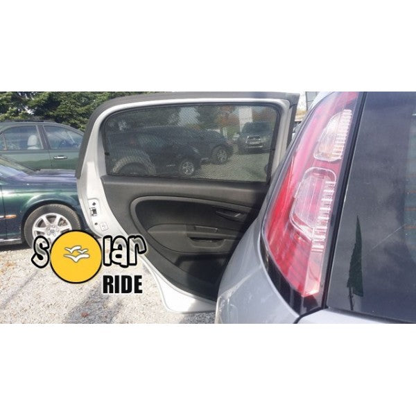 Solskjerm Fiat GRANDE PUNTO / EVO (2005-2018) (3 stk) - sett forfra