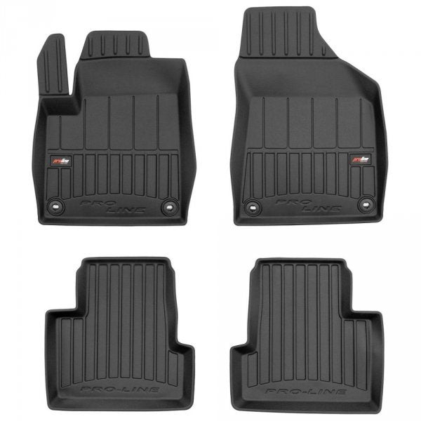 Frogum 3D Premium gulvmatter til Jeep Cherokee V 2013-2023 – svart TPE med 60 mm sidekant