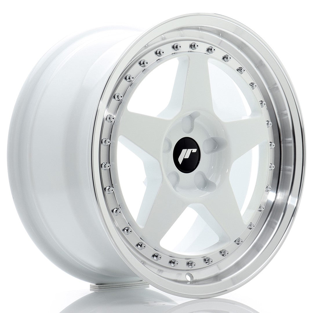 Felg JR Wheels JR6 17x8" White – sett forfra