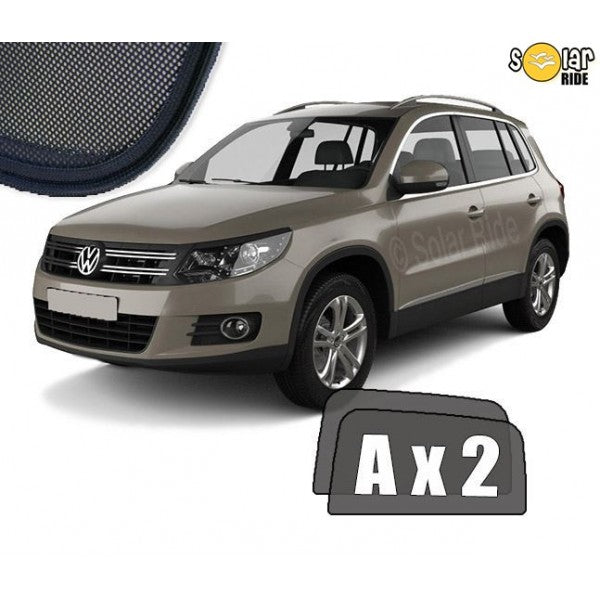 Sr solskjerm i akryl til Vw Tiguan I, vindavviser for bedre ventilasjon og regnbeskyttelse