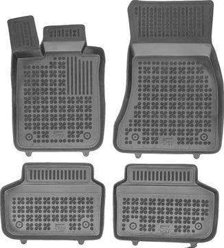 Rezaw-Plast TPE-gummimatter til BMW 7 (G11) 2015–2022 – svart sett med 4, 30 mm kanter