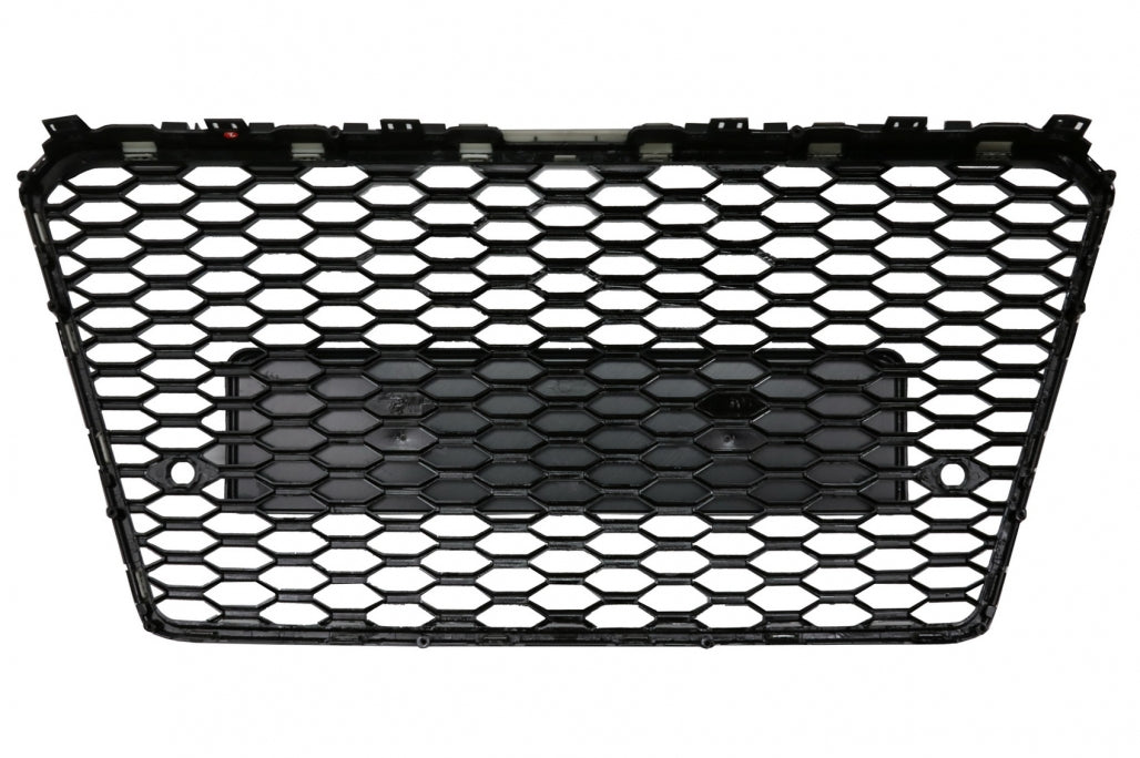 Grill Audi A7 C7 10–14 blank svart, PDC, uten logo
