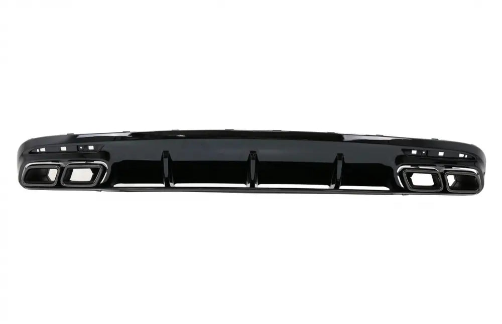 Rear Bumper Air Diffuser with Black Muffler Tips suitable for Mercedes S-Class C217 Coupe (2014-2020) S63 Facelift Design | Nomax.no🥇