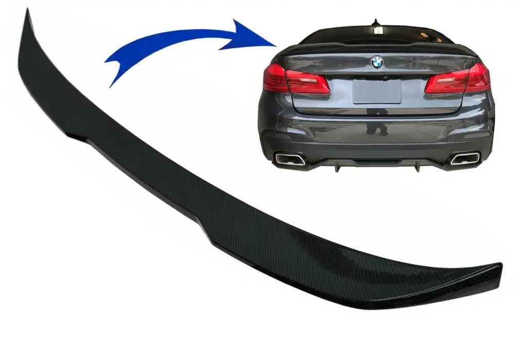 Trunk Boot Spoiler suitable for Bmw 5 Series G30 (2017-Up) M Performance Design Carbon Look  | Nomax.no🥇