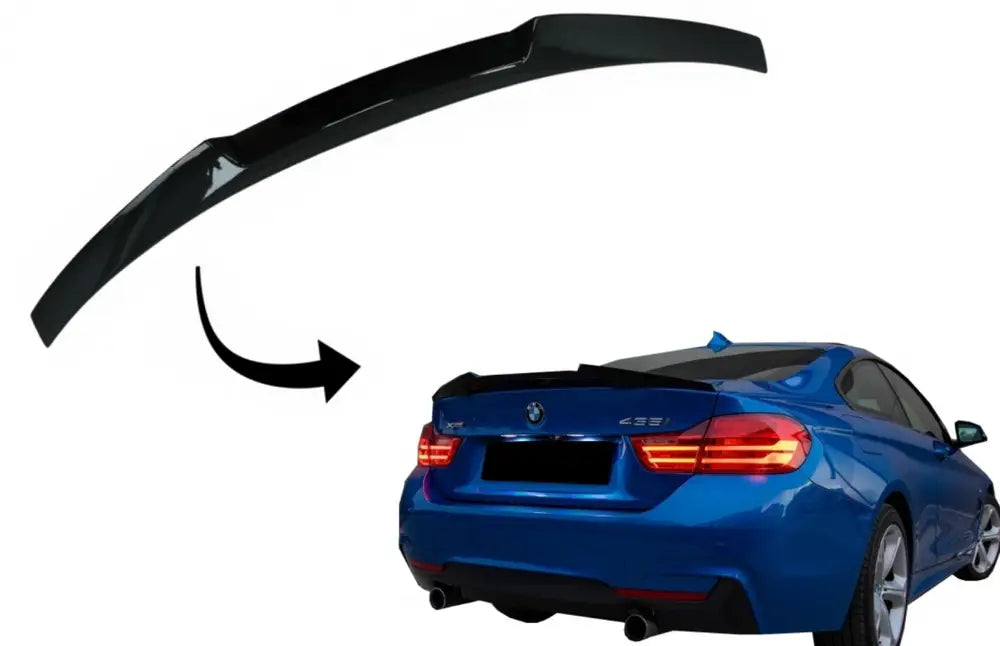 Trunk Spoiler suitable for Bmw 4 Series Coupe F32 (2013-up) M4 CSL Design Piano Black | Nomax.no🥇