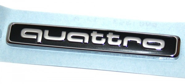 Emblem/logo til Audi A3 8V Sportback Chrome / Satin Black i ABS-materiale, bakluke