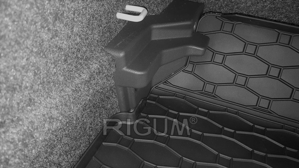 Bagasjeromsmatte Vw Polo VI (2017-) – Luktfrie Gummi - detaljer